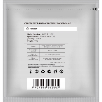 Membrana do kriolipolizy Cosmedwar® 27x30cm do -20°C 100 szt M