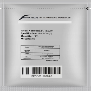 Membrana do kriolipolizy Cosmedwar® 34 cm x 42 cm - 20 sztuk